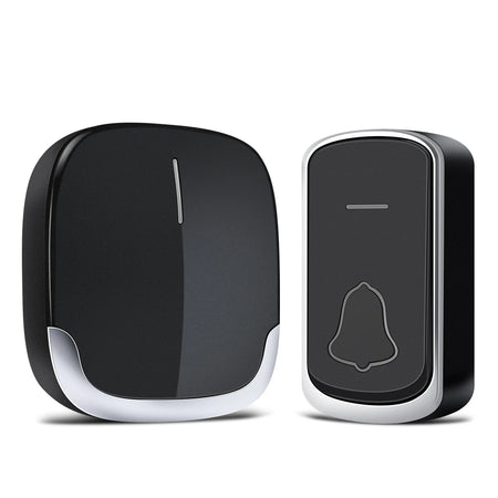 Wireless Doorbell Self Powered &ndash; Weatherproof Outdoor Use black / EU