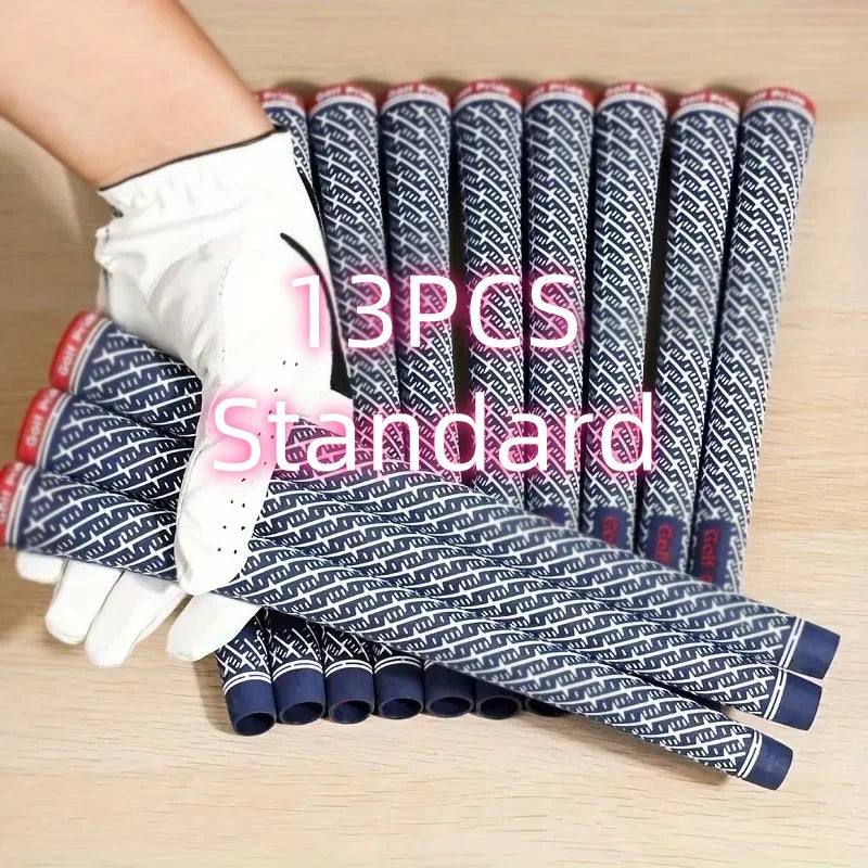 Blue Z Golf Grips Set &ndash; All-Weather Traction and Shock Absorption 13PCS Midsize
