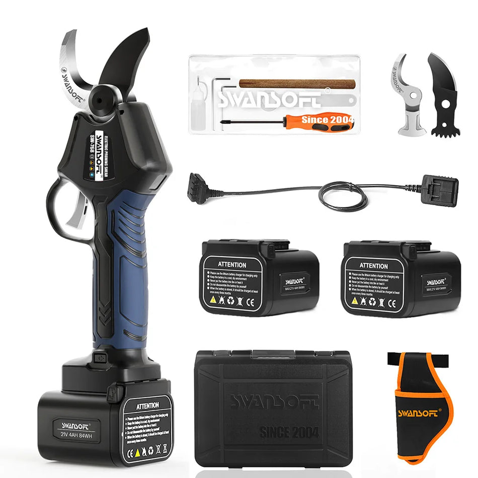 Cordless Electric Pruning Shears SW-768, 42mm Cut, Carbon Steel Blade