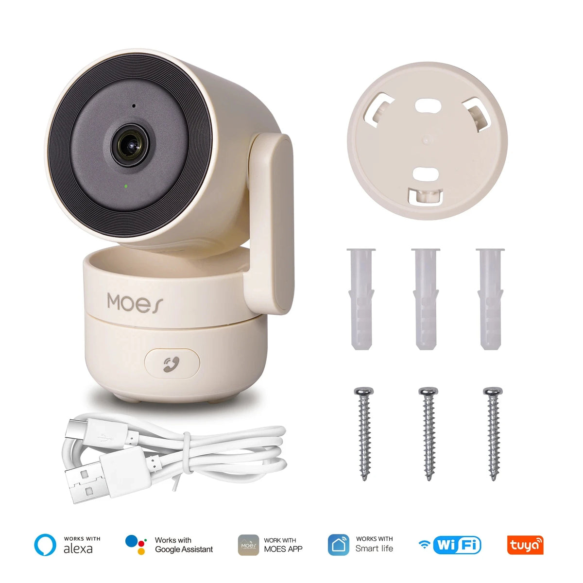 MOESTuya WiFi Indoor Pan Tilt Smart Camera 4MP &ndash; Smart View Smart Camera 4MP