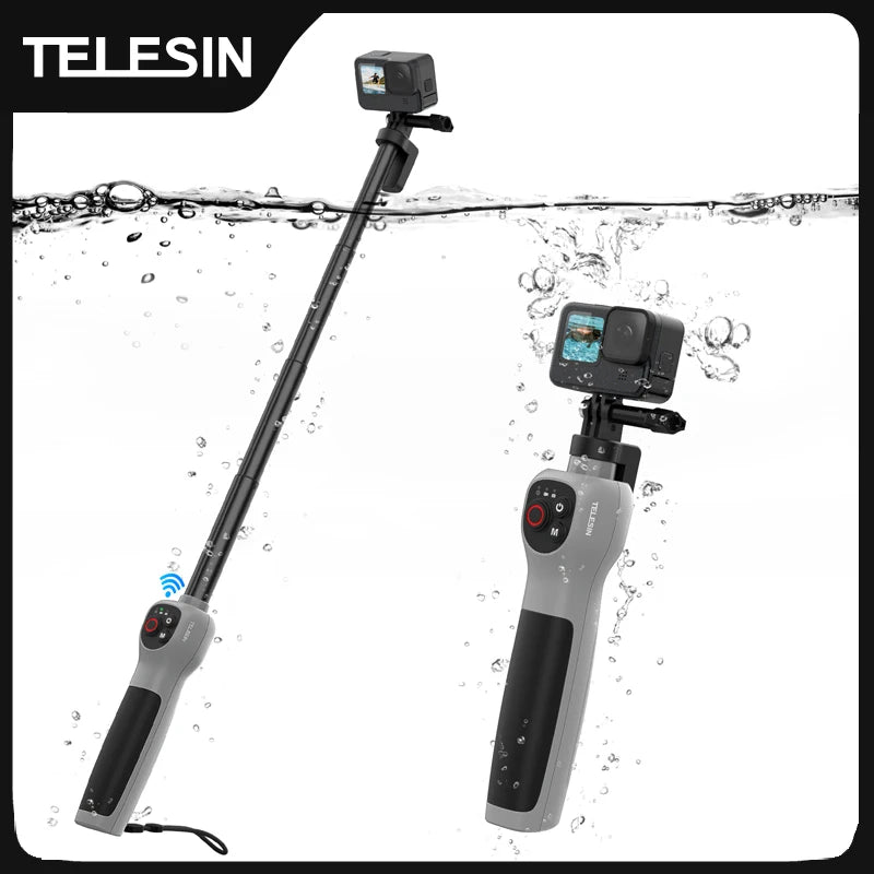 TELESIN Underwater Selfie Stick &ndash; Waterproof and Extendable for GoPro