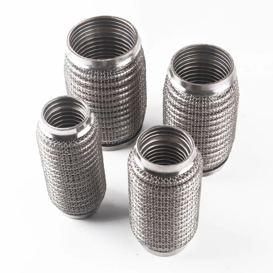 Stainless Steel Knitted Mesh Exhaust Decoupling Rings 150mm Bellows Sleeves