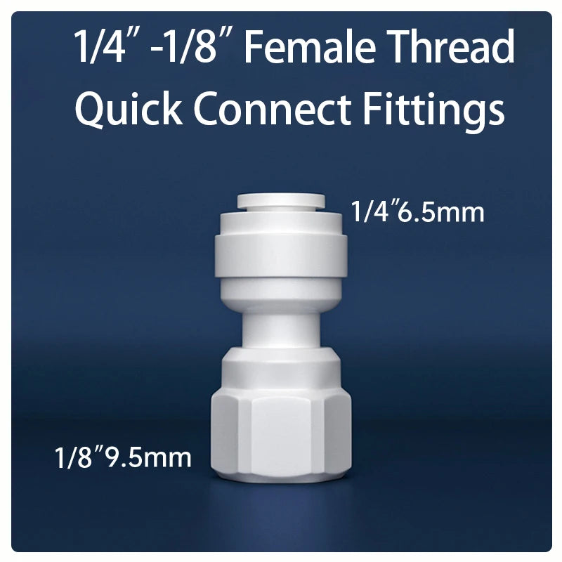 Straight RO Quick Water Fitting &ndash; Durable 1/4 Inch Hose Connector 5