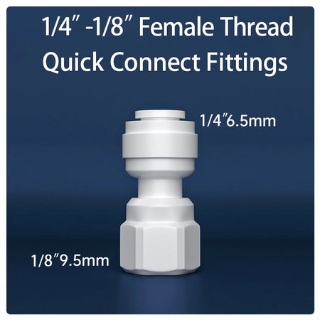 Straight RO Quick Water Fitting &ndash; Durable 1/4 Inch Hose Connector 5