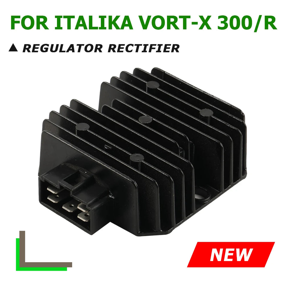 Italika VORT-X 300R Voltage Regulator Rectifier, High Quality Metal for Reliable Charging