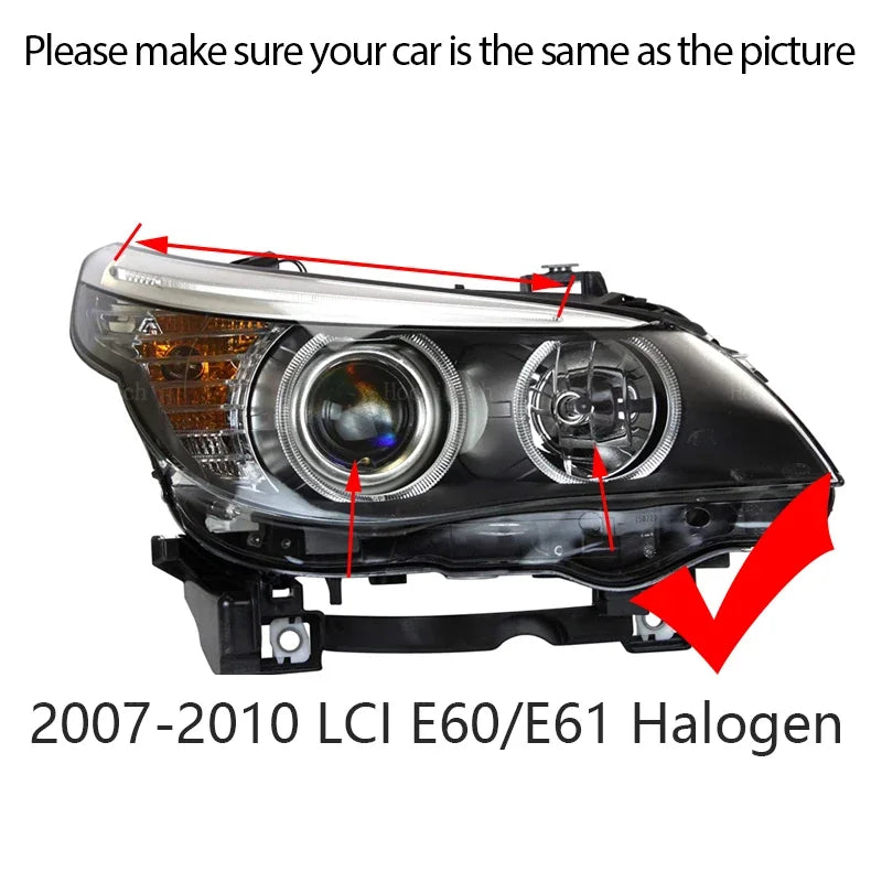 Kit DRL LED Angel Eye da 100W per BMW E60 E61 LCI Serie 5 Halos
