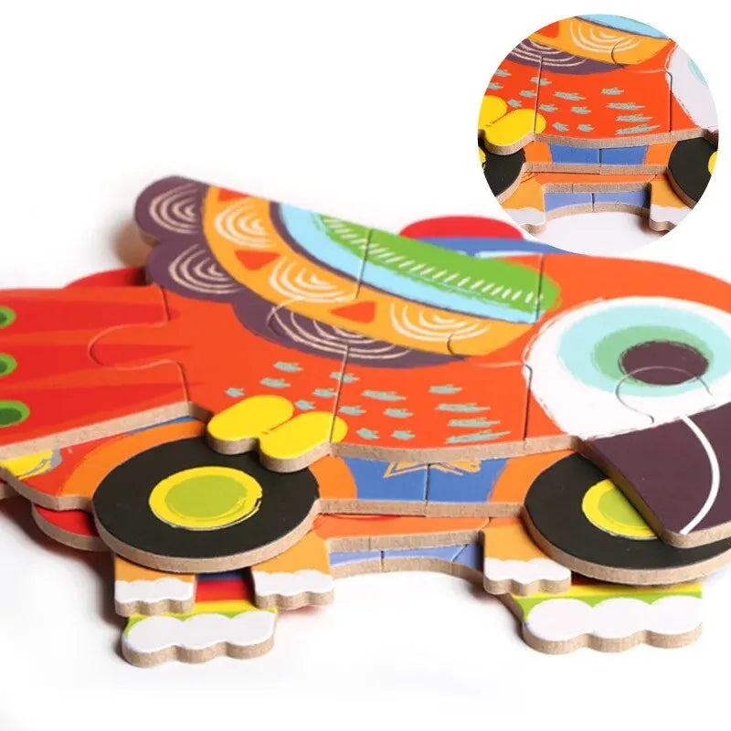 Newborn Kid 3D Wooden Puzzle Toys &ndash; 5 Styles Included