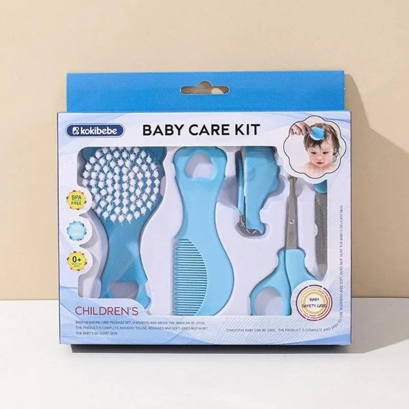 Infant Comb 5 Piece Bristle Soft Grooming Set &ndash; Gentle Hair Care for Babies