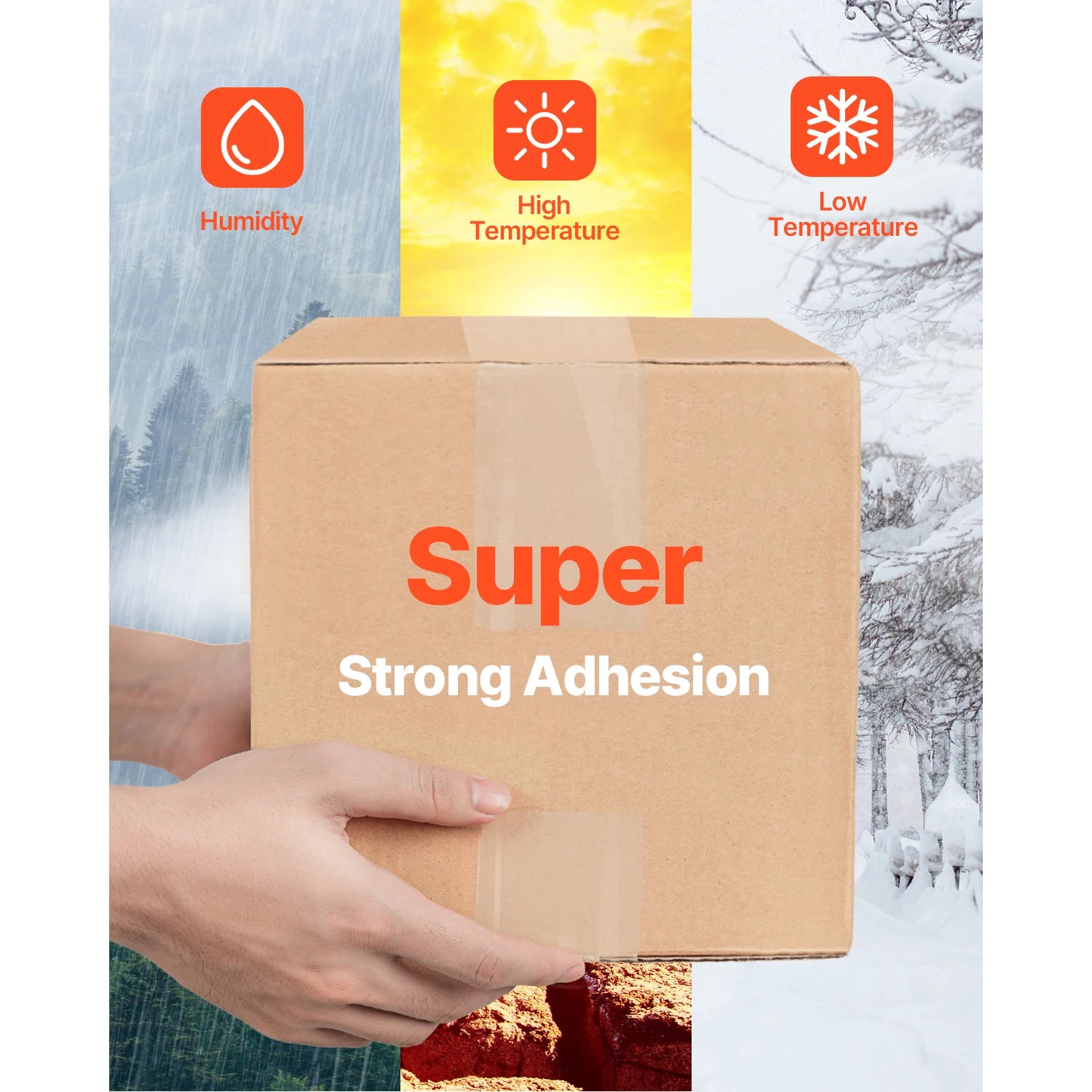 SucceBuy Clear Packing Tape 1.5in 2.7 Mil &ndash; With Dispenser