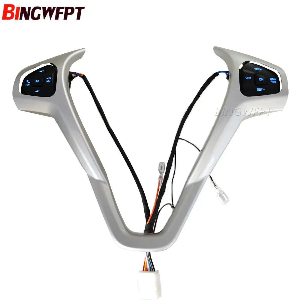 Multi-Function Steering Wheel Audio Cruise Control Switch Kit For Ford Fiesta MK7 MK8 Ecosport 2013-2015 Wth Backlight Button by InterCyprus Trading Ltd