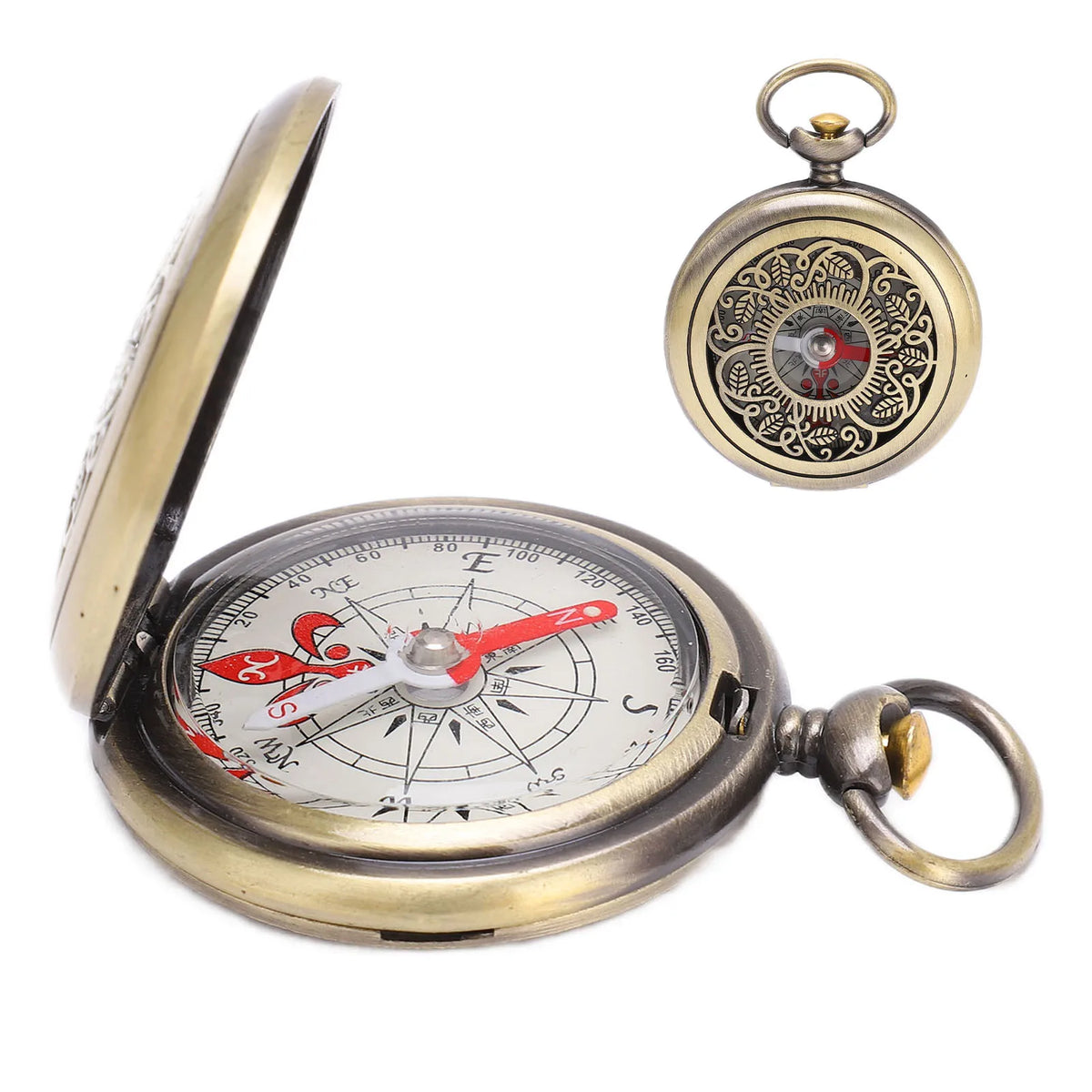 Compass Survival Hiking Brass Camping Tool &ndash; Shockproof