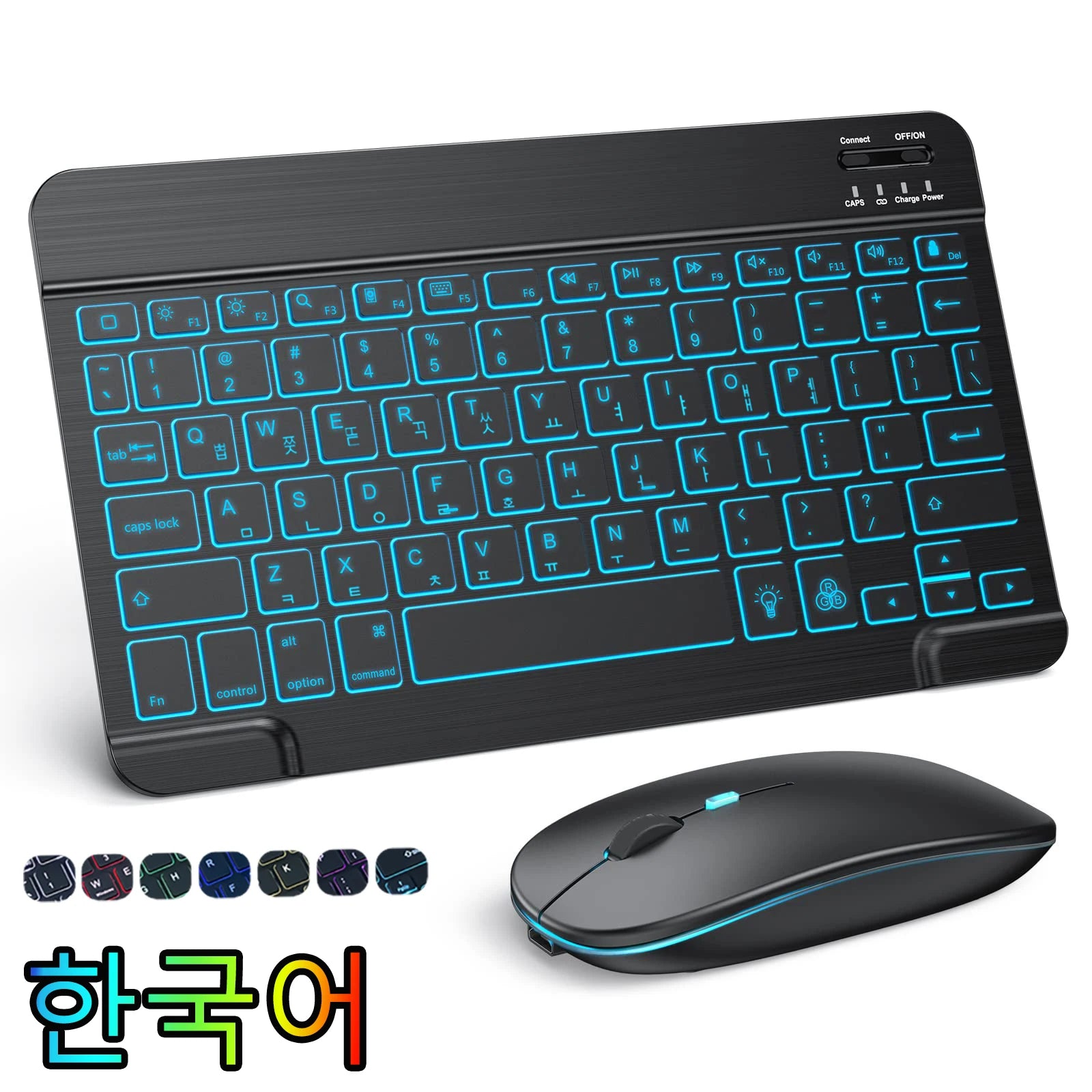 10 Inch Backlit iPad Keyboard and Mouse &ndash; Long Battery Life Korean
