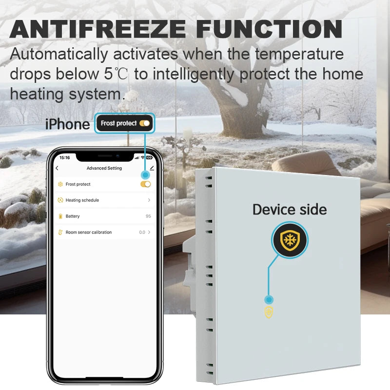 Smart Floor Heating Thermostat WiFi Tuya &ndash; Alexa Ready
