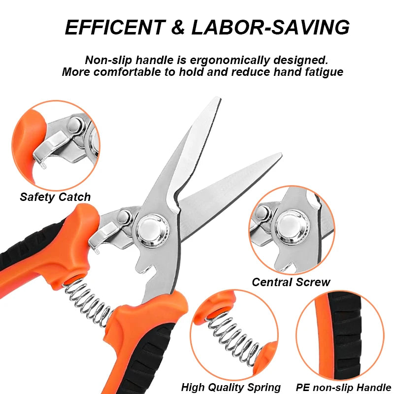 3Pcs Multifunctional Stainless Scissors Pruner Tool &ndash; Sharp