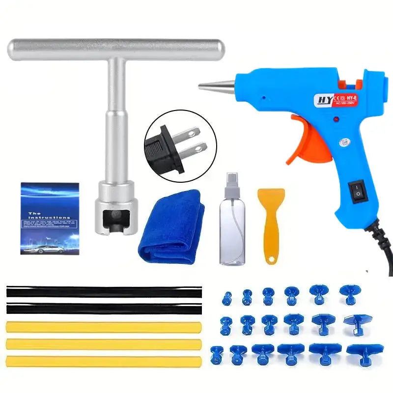 Car Dent Repair Tool Kit Paintless Dent Removal Puller US Plug Puller Kits