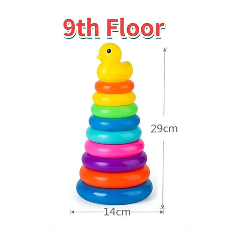 Montessori Rolling Ball Tower - Stacking Toy for Baby Development (1-3 Years) large