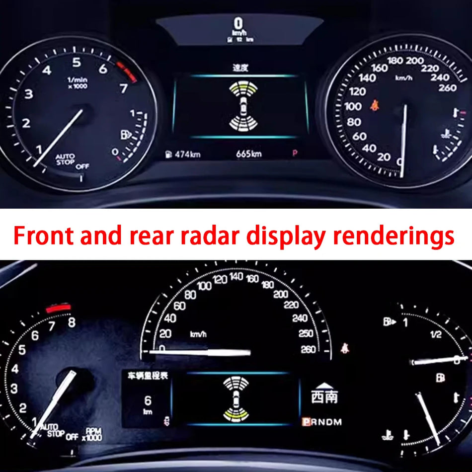 Cadillac Parking Sensor Kit for ATS CTS XTS ATSV, Front and Rear Radar Buzzer