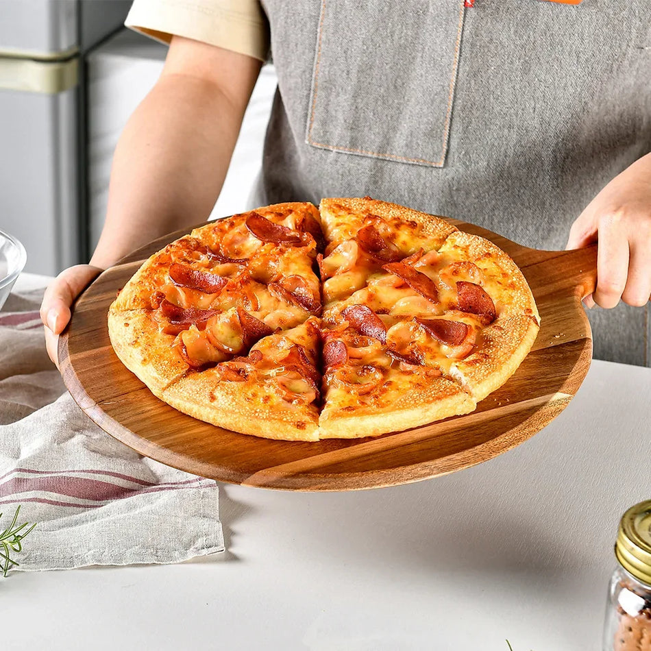 Wooden Pizza Tray &ndash; Eco-Friendly Baking Tool