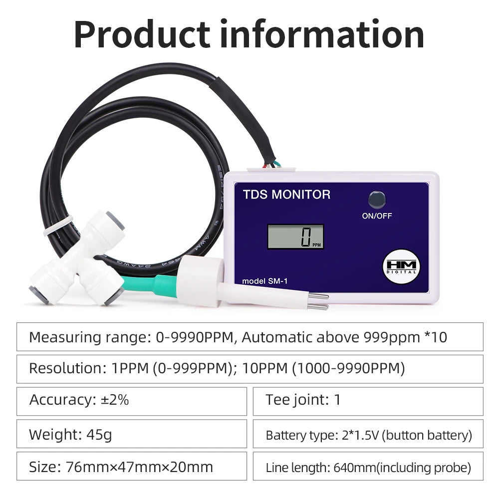 SM1 Single TRM1 Triple TDS Meter &ndash; Real Time Quality Monitor Single TDS Meter
