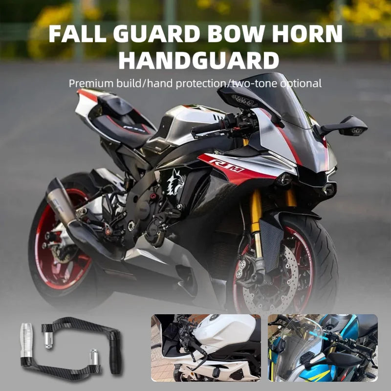 Motorcycle Brake Clutch Lever Hand Guard Protector &ndash; Durable Carbon Black Design