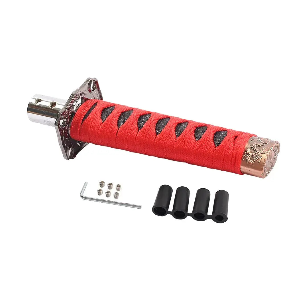 150MM Universal JDM Katana Samurai Sword Shift Knob Shifter With Adapters Gear Shift Knob Transmission Gearstick Car Accessories by InterCyprus Trading Ltd