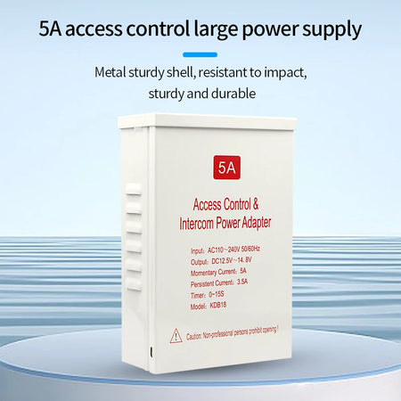 KDB18 &ndash; Delay-Enabled 12V 5A Power Supply For Access Control