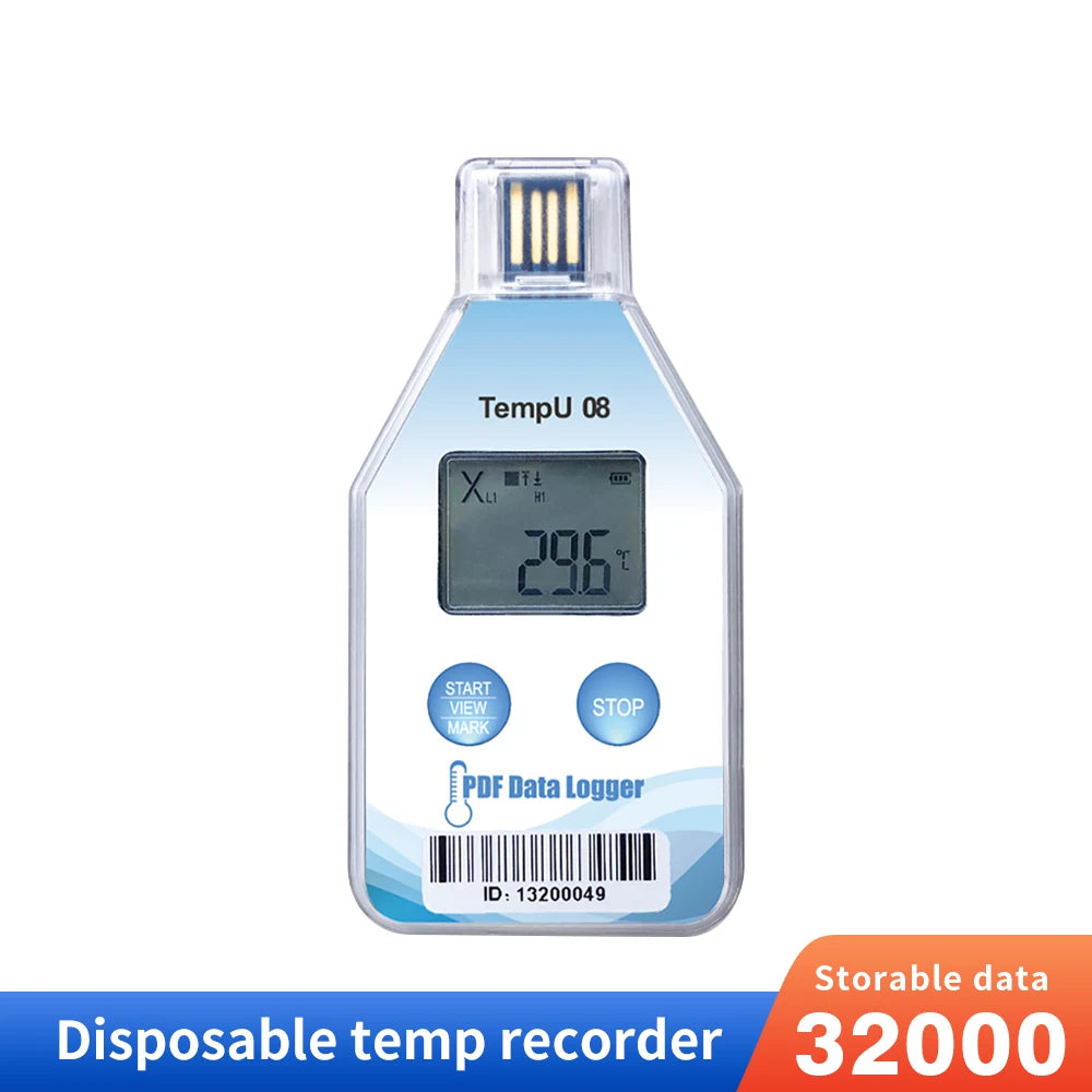 TempU08B &ndash; IP67 Waterproof Temp And Humidity Data Logger TempU08 Temp