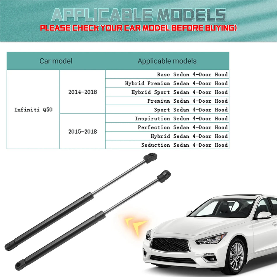 Infiniti Q50 Front Hood Lift Support Gas Spring Made of Steel