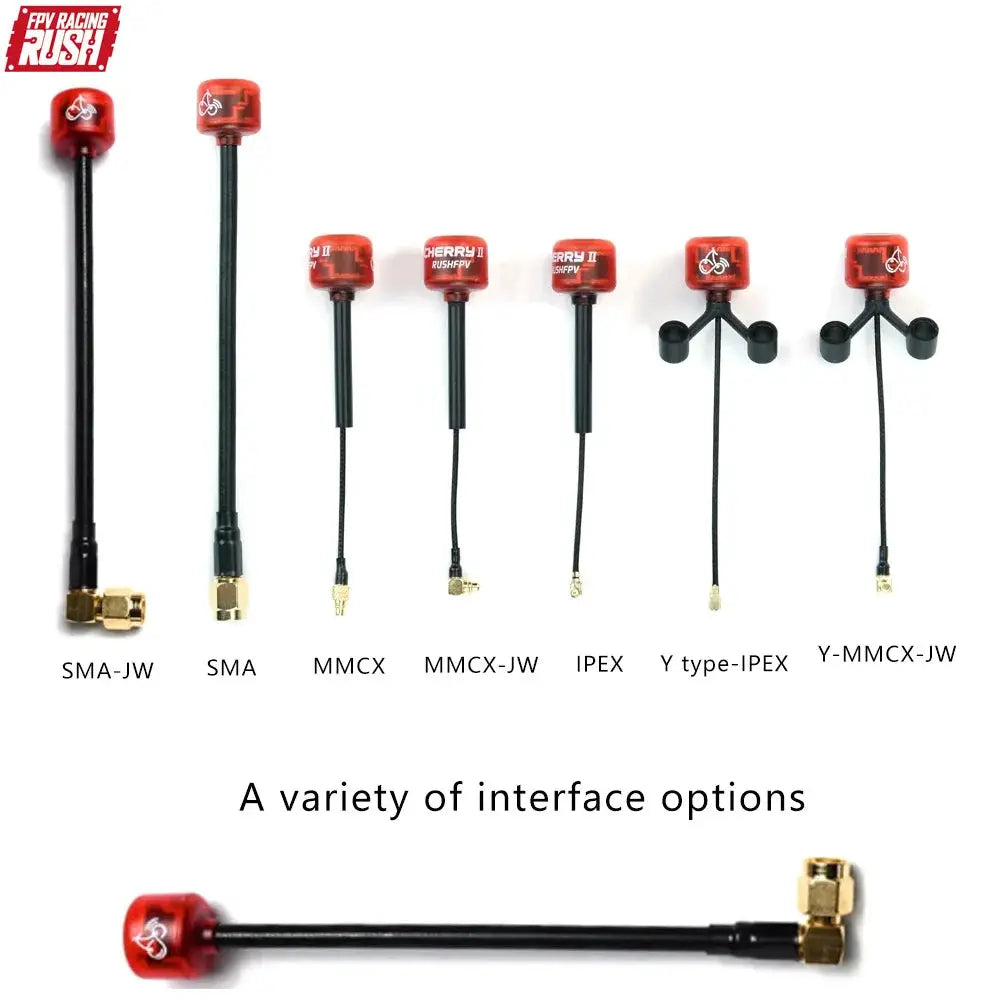 RUSHFPV Cherry 2 II 5.8G 1.8DBI FPV Antenna LHCP RHCP SMA UFL MMCX for FPV Freestyle Analog Digital Drones DIY Parts by InterCyprus Trading Ltd