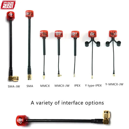 RUSHFPV Cherry 2 II 5.8G 1.8DBI FPV Antenna LHCP RHCP SMA UFL MMCX for FPV Freestyle Analog Digital Drones DIY Parts by InterCyprus Trading Ltd