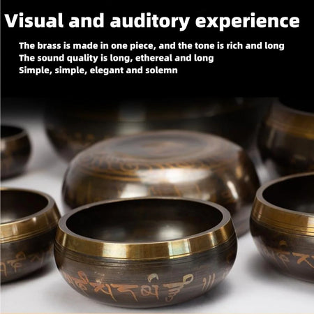 Tibetan Singing Bowl Set 8.5 to 20 cm - Meditation Aid