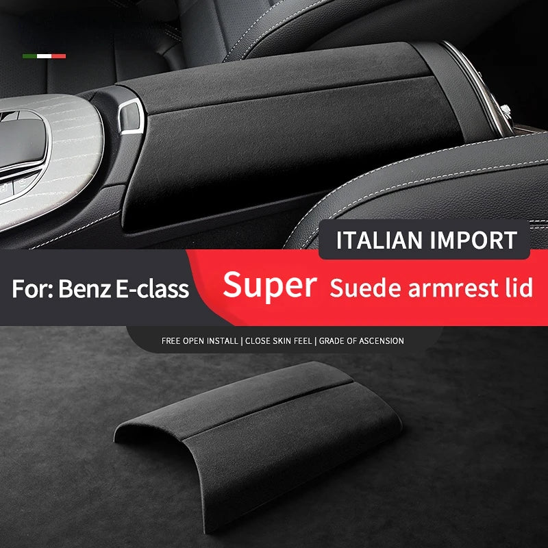 Armrest Box Mat With Suede For Mercedes-Benz W213 S213 A238 C238