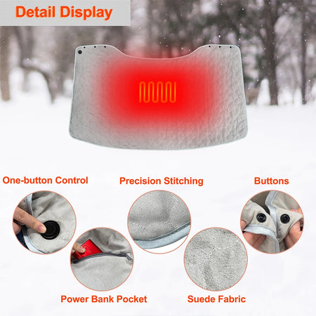 USB Heated Shawl &ndash; Three Heating Levels For Cozy Comfort