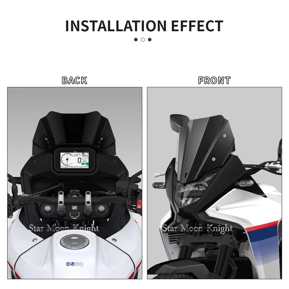Para-brisas Honda XL750 Transalp Defletor de Vento em Alumínio CNC, Pronto para 2023, Leve
