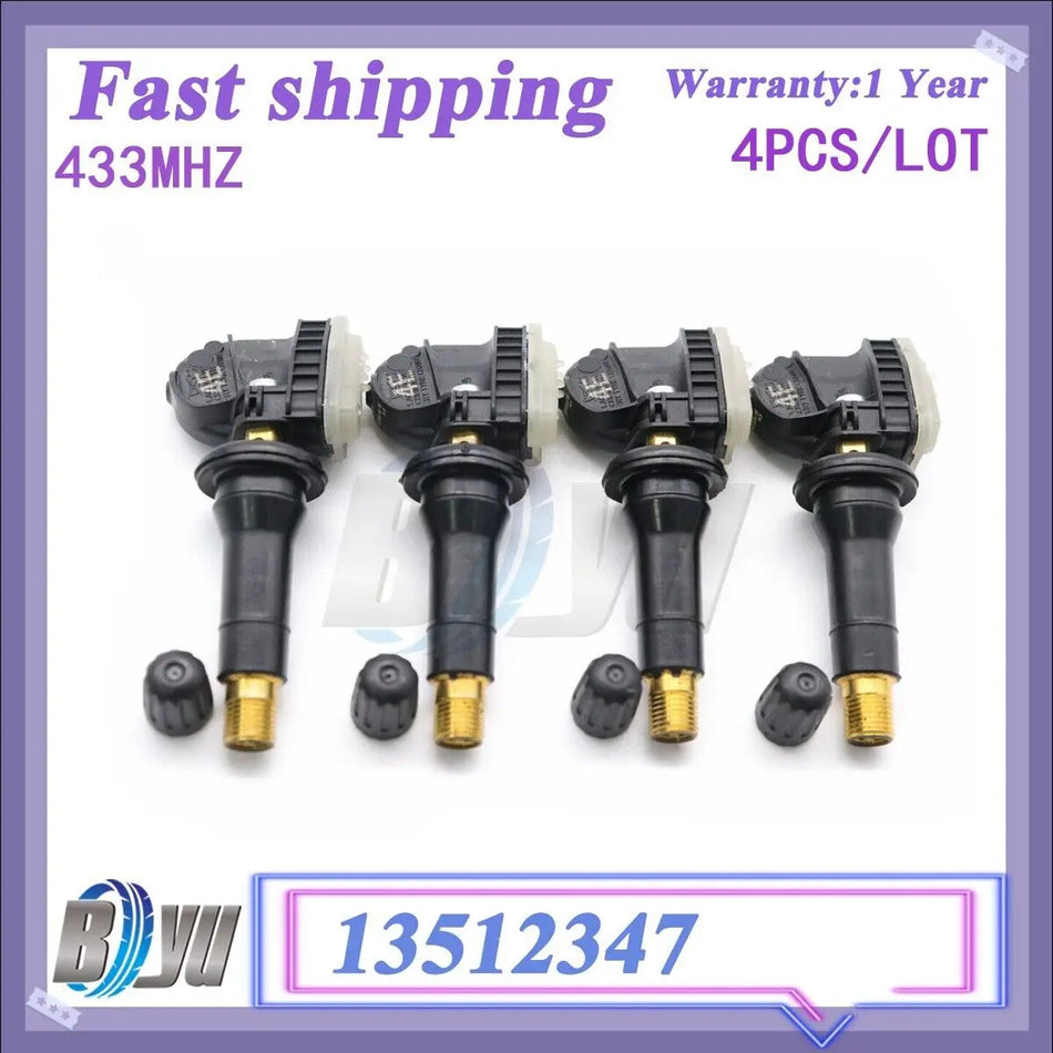 TPMS jutiklių rinkinys Chevrolet Volt 2019, 433MHz, 4-vnt padangų slėgio stebėjimo rinkinys LT ir Premier