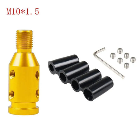 Car Shift Knob Adapter Universal Aluminum Alloy Gear Shift Knob Adapter for Non-Threaded Manual Shifters M12x1.25 M10x1.5 by InterCyprus Trading Ltd