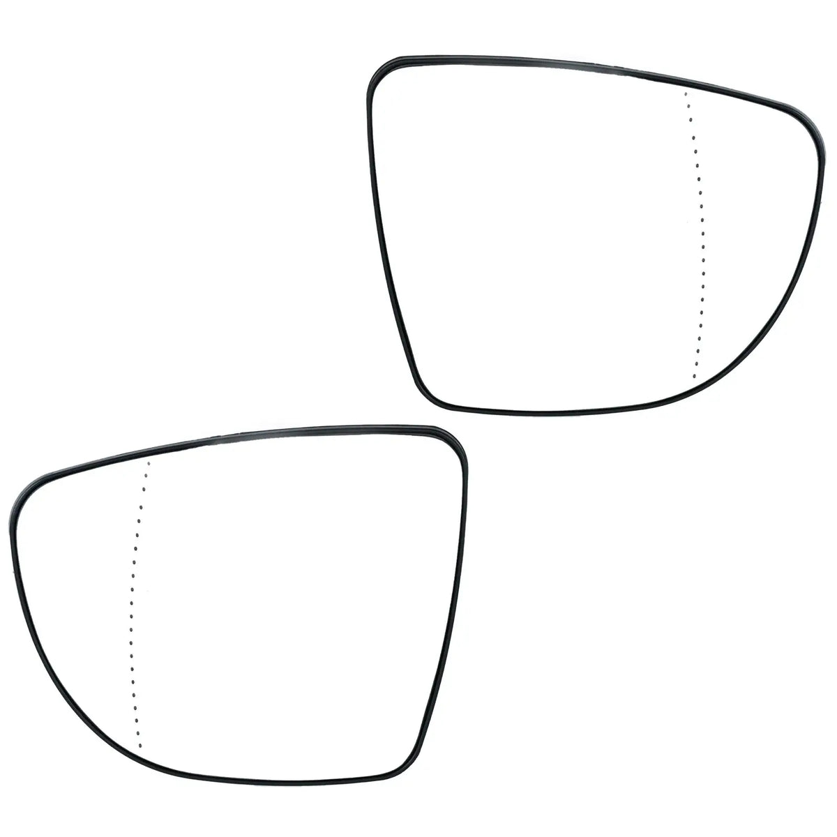 Left & Right Side Outside Mirror Glass For Renault Clio IV 2012-2019 Heated OEM 963654973L Direct Replacement With Blind Spot by InterCyprus Trading Ltd