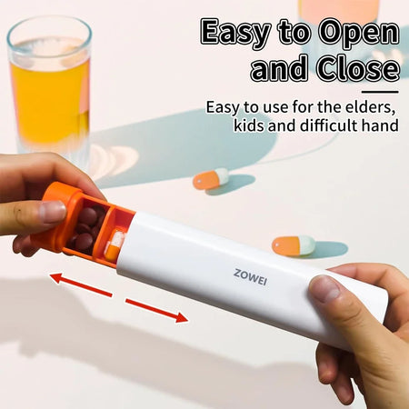 Stylish 7-Day Large Capacity Pill Organizer - Perfect for Travel, Office &amp; Gifts, BPA-Free