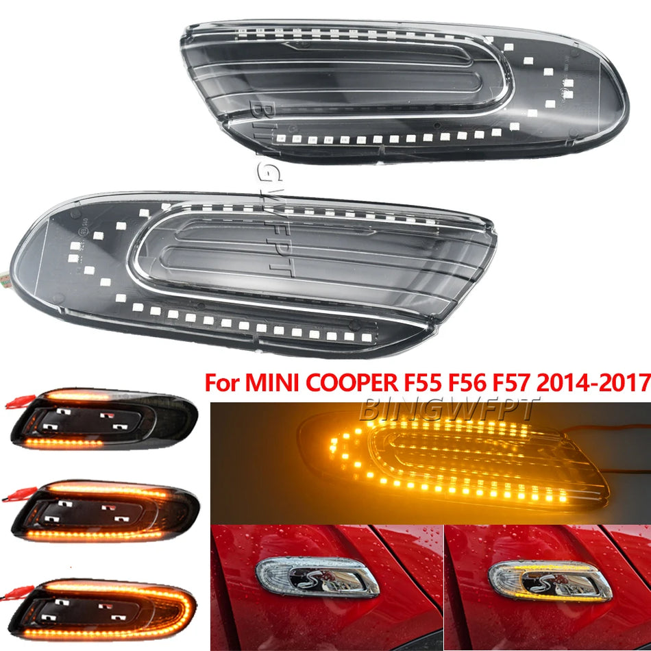 Lumină de marcaj Fender LED secvențial dinamic pentru MINI Cooper F55 F56 F57