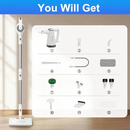 Balashov Handheld Steam Mop 1400W Multifunctional Cleaner