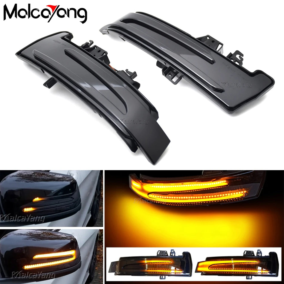 Dynamické LED zrkadlové smerovky pre Mercedes-Benz W204 W212 W176
