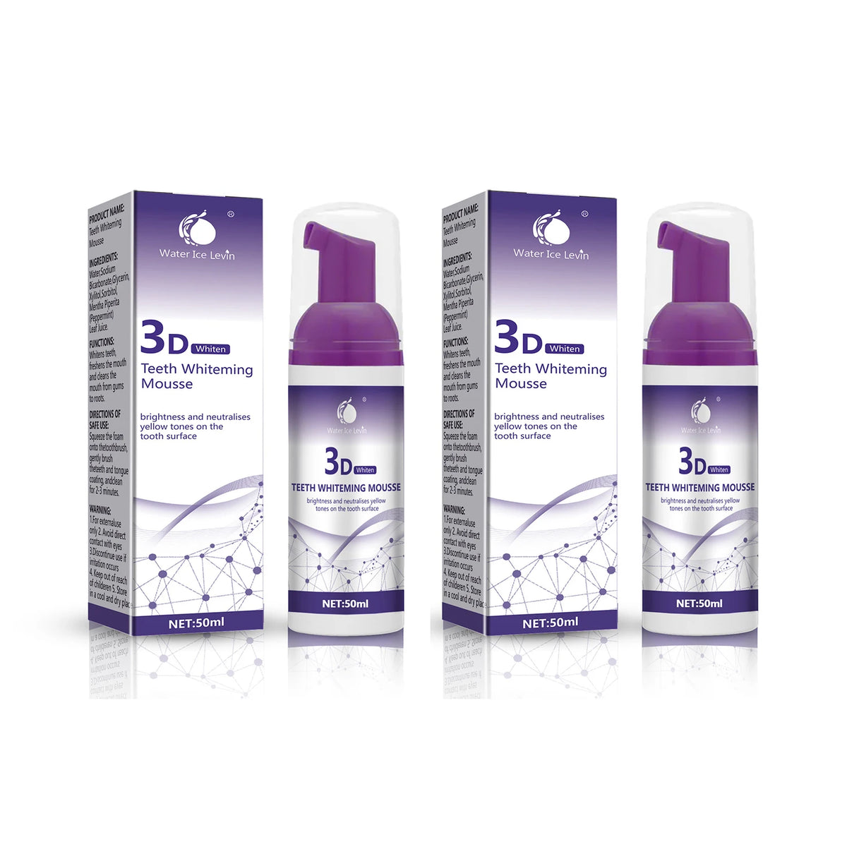 3D Mousse Toothpaste &ndash; Effective Teeth Whitening Two bottles