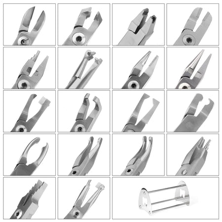 19Pcs/Set Dental Orthodontic Plier Set &ndash; TC Medical Tools
