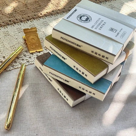 POTENTATE Linen-Bound Hardcover Artists Paper Pads &ndash; Smooth