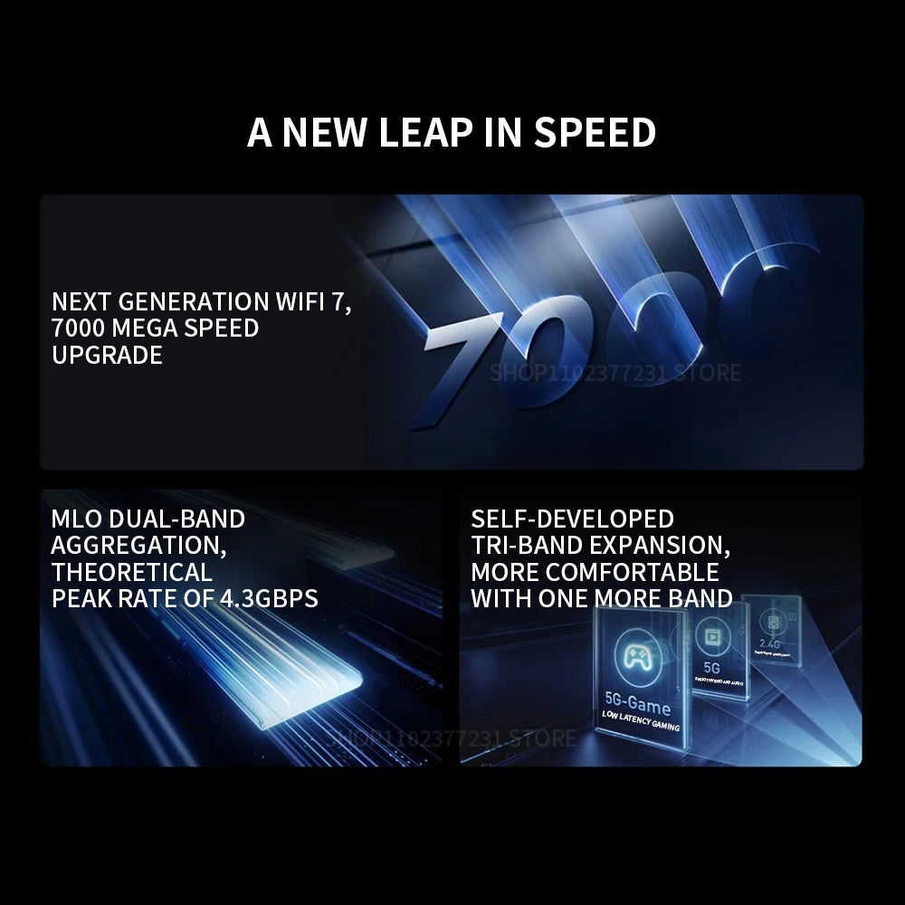 Xiaomi Mijia Router BE7000 - Ultra Fast Tri Band WiFi Mesh