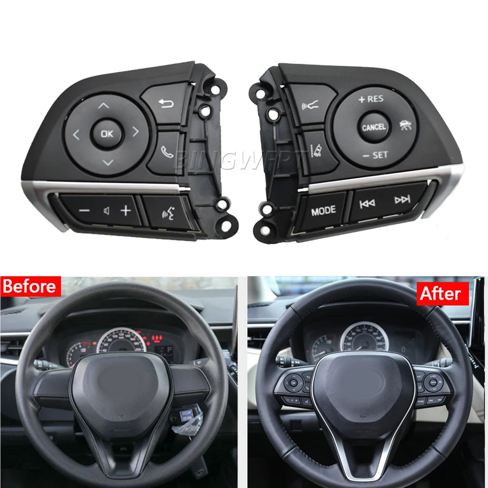 Buton de control al volanului pentru multimedia pentru Toyota Corolla Levin