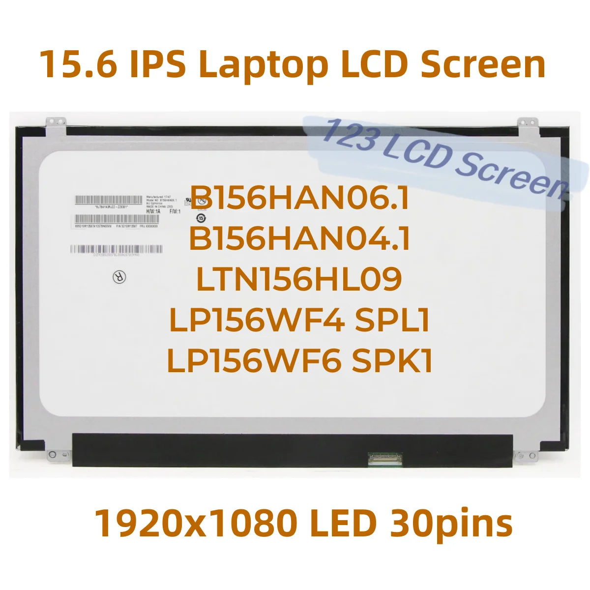 15.6" FHD Laptop LCD Screen