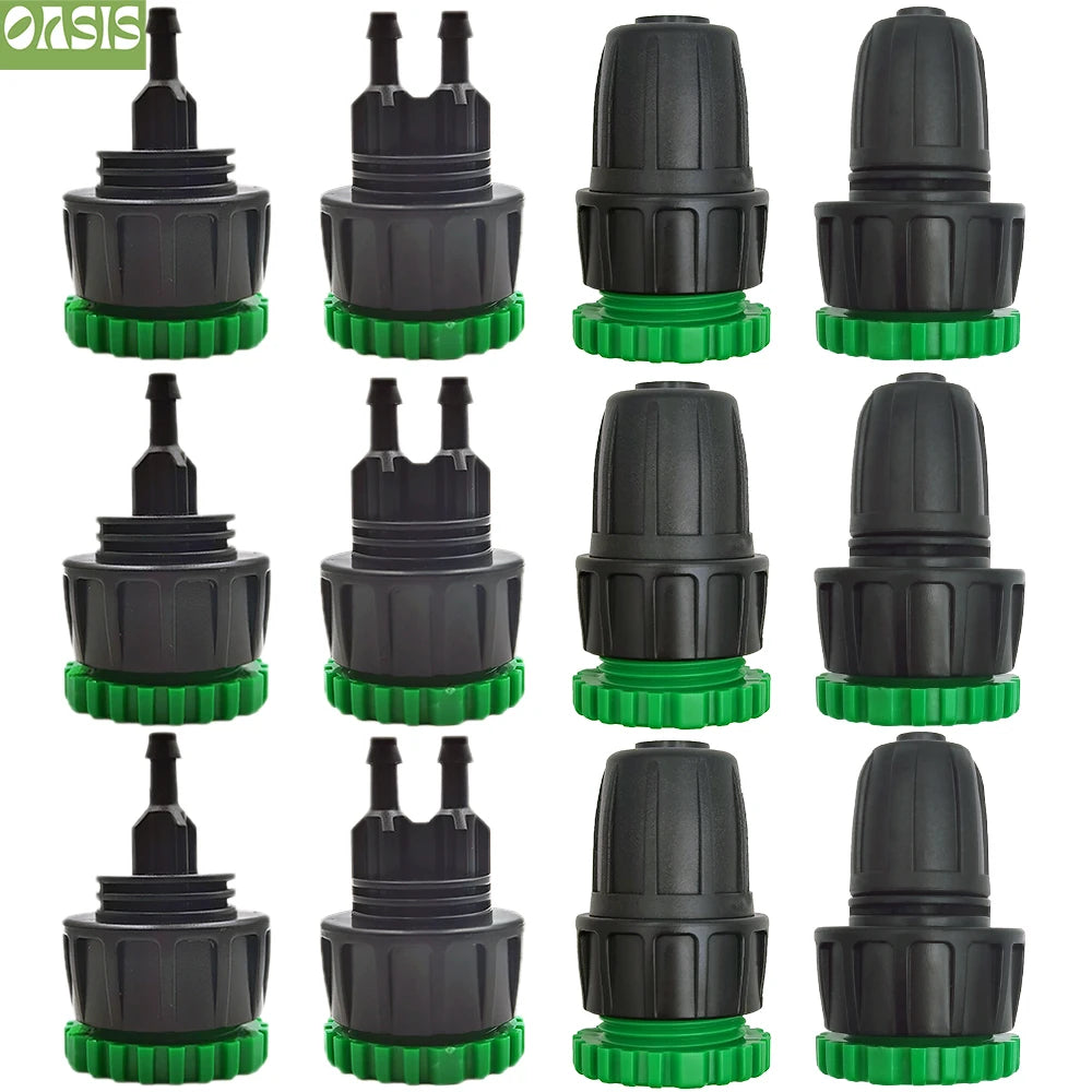Oasis 3X Garden Tap Adapter Splitter - Drip Irrigation Hose Connectors