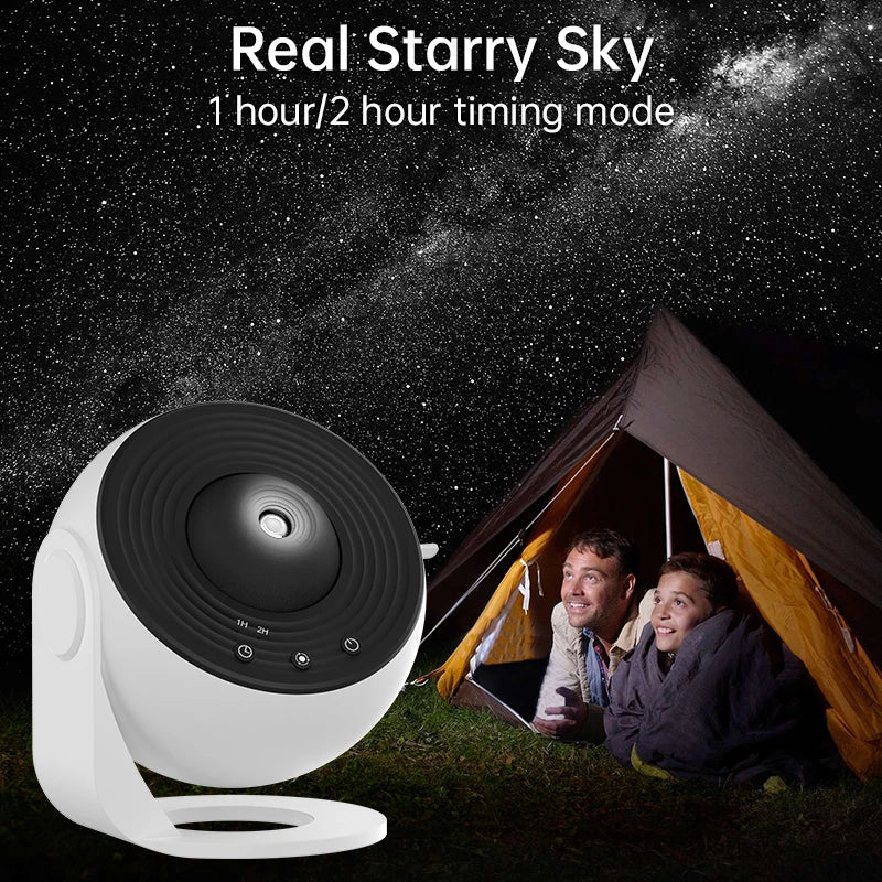 AUSYLE 360&deg; Starry Sky Galaxy Projector for Kids - Night Light Planetarium Lamp