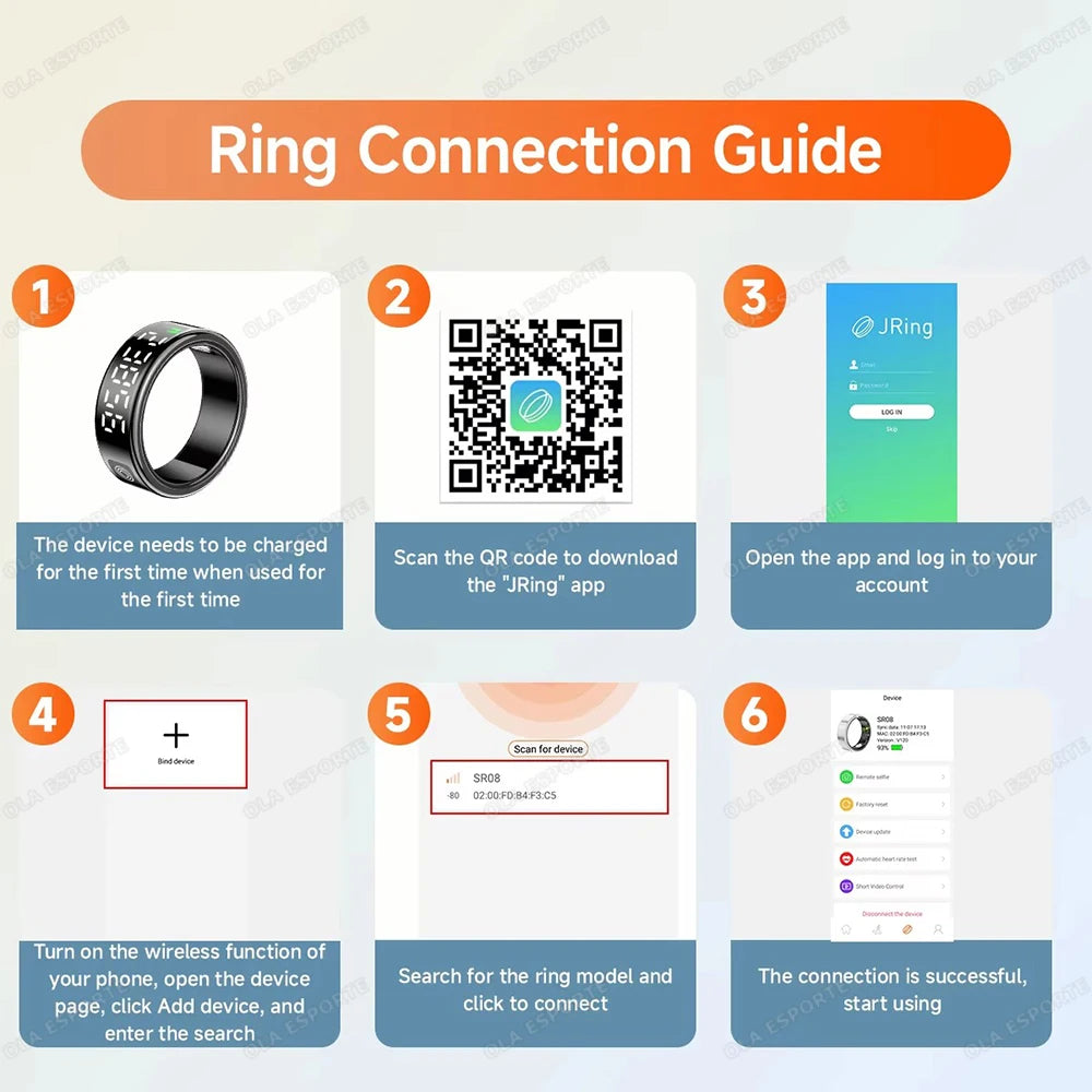 Waterproof Smart Ring for Xiaomi | Military Health Monitor | Gesture &amp; Fitness Tracker 2025